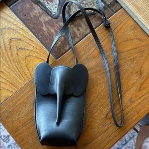 Black Elephant Crossbody Bag